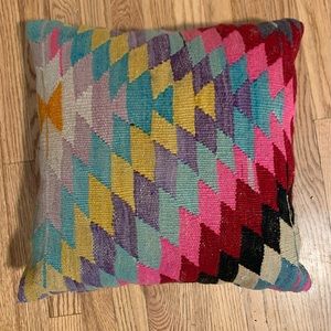 12”x12” Kilim Rug Decorative Pillow Cover